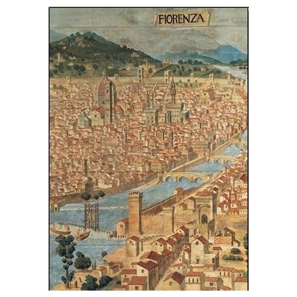 Posters Reprodukce Firenze - Pohled na Florencii , (35 x 50 cm)