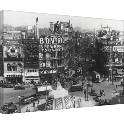 Posters Obraz na plátně Time Life - Piccadilly Circus, London 1942, (80 x 60 cm)